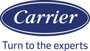 The Carrier logo, which also reads, "Turn to the experts."